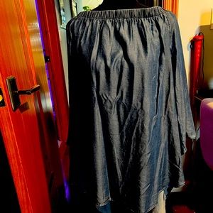 Colleen Lopez dark blue off the shoulder top (new)